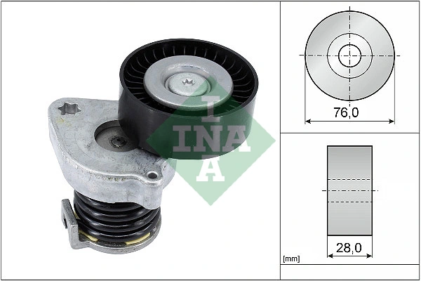 Belt Tensioner, V-ribbed belt